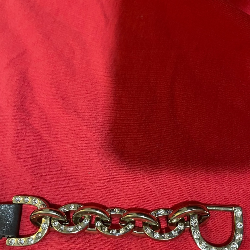 2 of Brown Leather and Gold Chain Womens Belt bracelet - Picture 14 of 16
